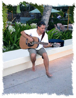 daniel playing in the street